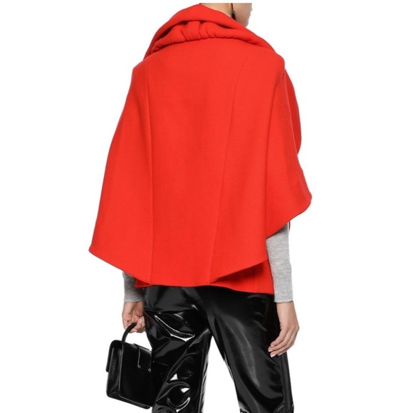 MILLY Ruffled Wool Blend Cape - Picture 10 of 10